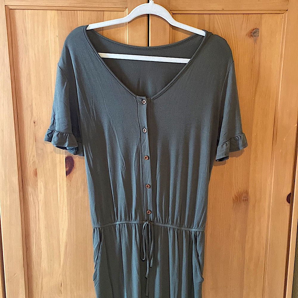 Army Green Jumpsuit Small